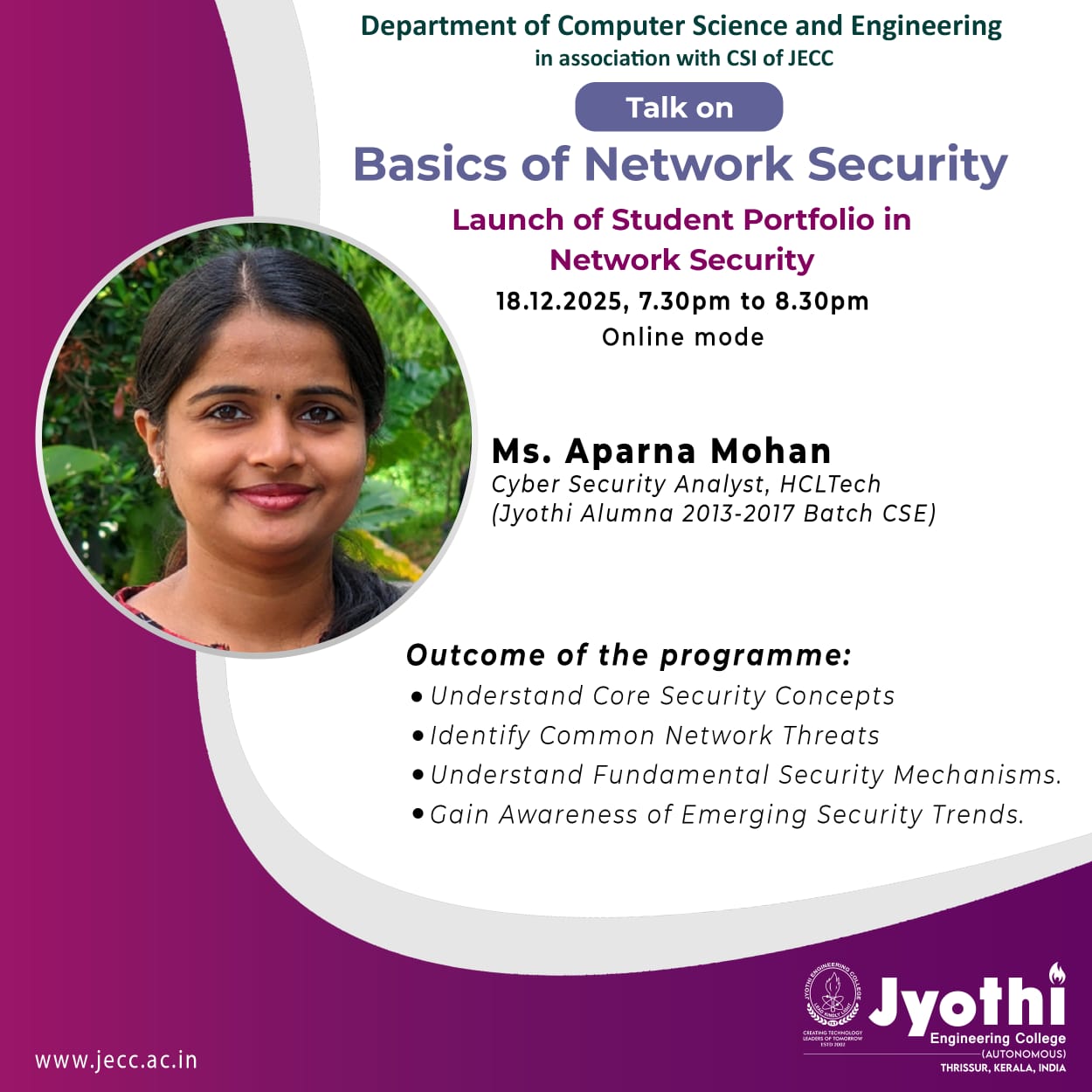 Basics of Network Security - Launch of Student Portfolio in Network Security